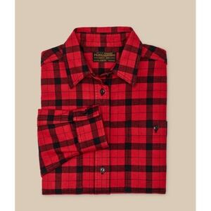 CC Filson Alaskan Guide Plaid Heavy Flannel Women's Medium Red Field Outdoors